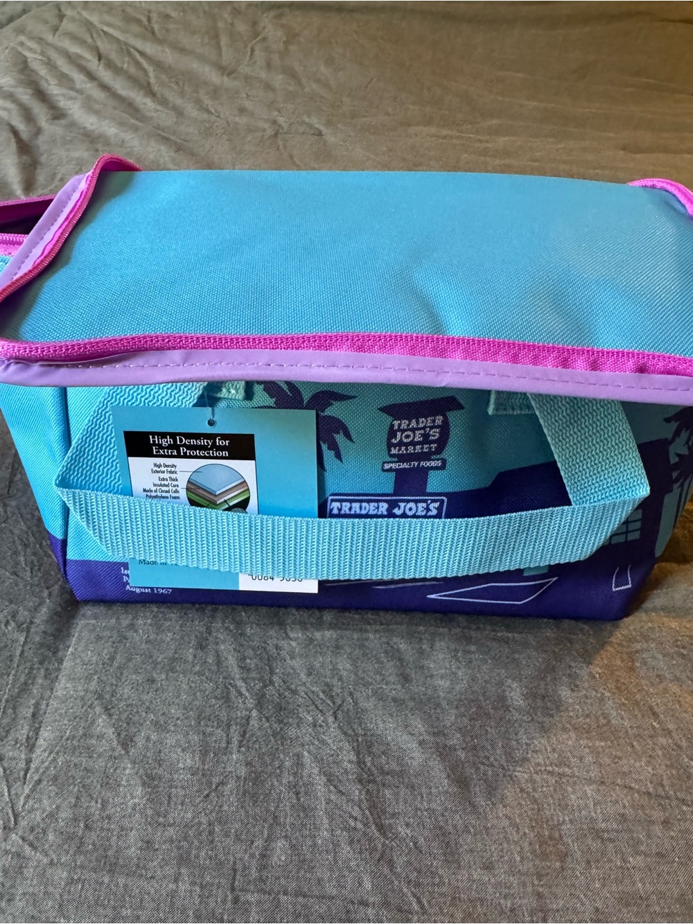 Trader Joe’s Teal and Pink Insulated Cooler Bag